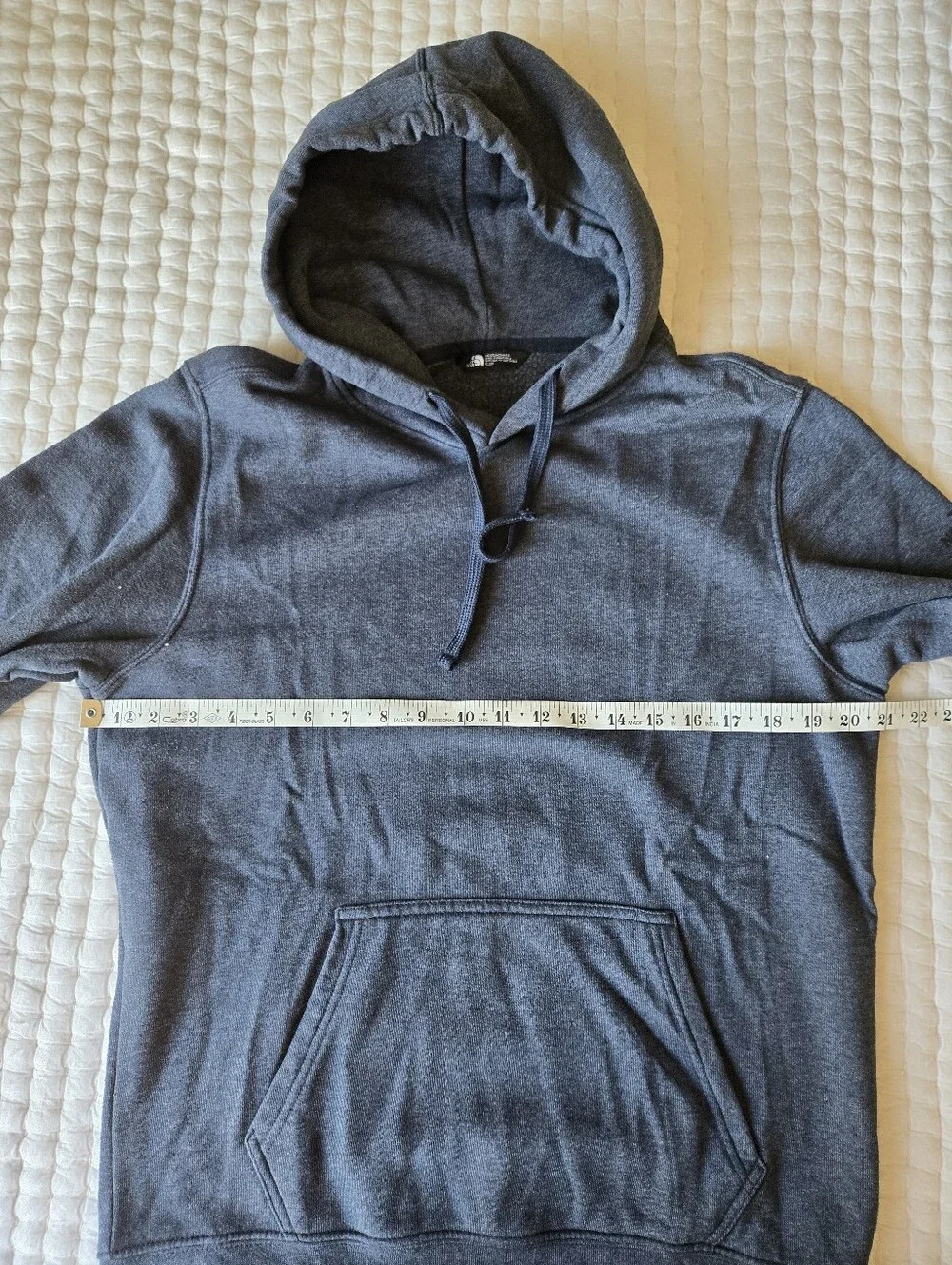Men's North Face Hoodie- Charcoal Navy Size Small
